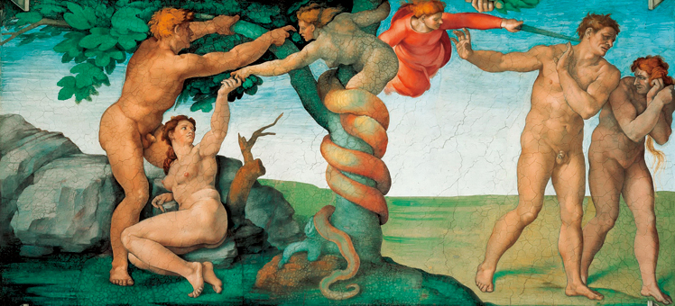  米开朗基罗·博那罗蒂 Michelangelo di Lodovico Buonarroti Simoni——逐出伊甸园 (2)